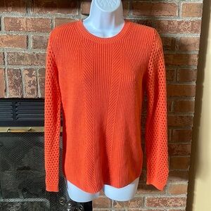 NWT Kenneth Cole The Daria Orange Knit Sweater